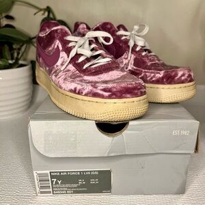 Nike Air Force 1 Velvet Plum Sneakers